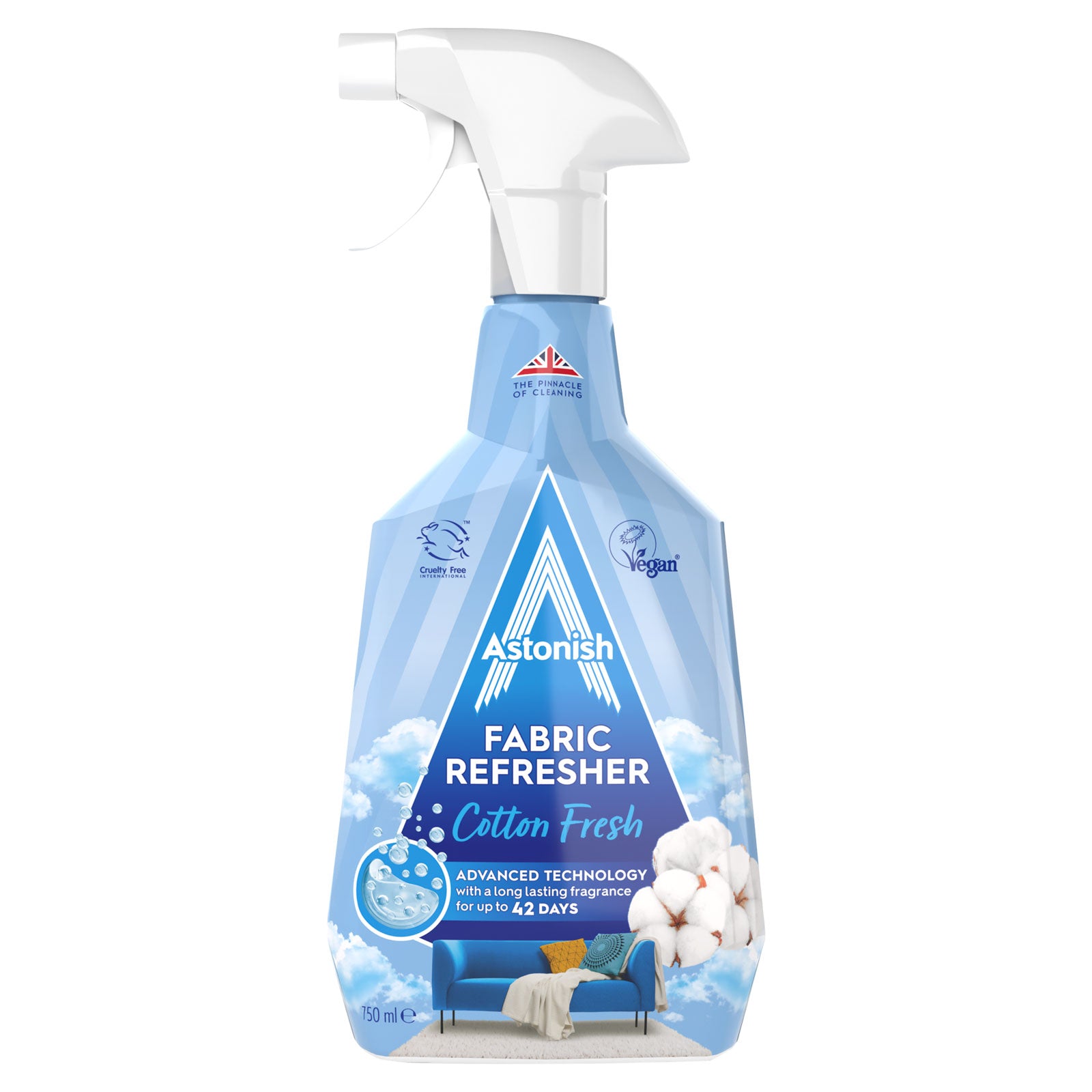 Best Astonish Fabric Refresher Cotton Fresh 750ml | High Quality Cleaning Product Online - Product Image Best Astonish Fabric Refresher Cotton Fresh 750ml | High Quality Cleaning Product Online - Product Image